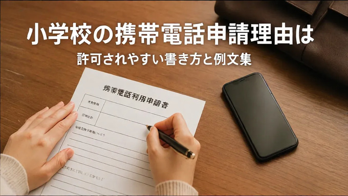 小学校の携帯電話申請理由