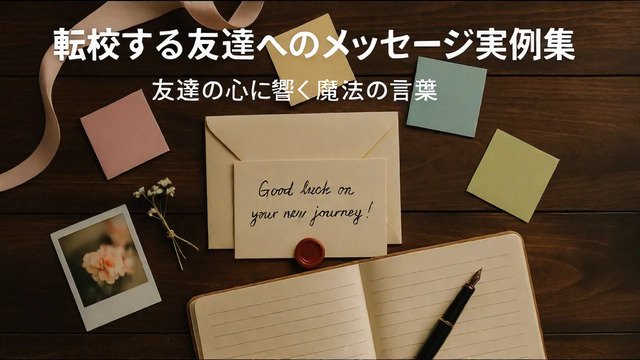 転校する友達へのメッセージ