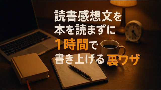 読書感想文を早く終わらせる方法
