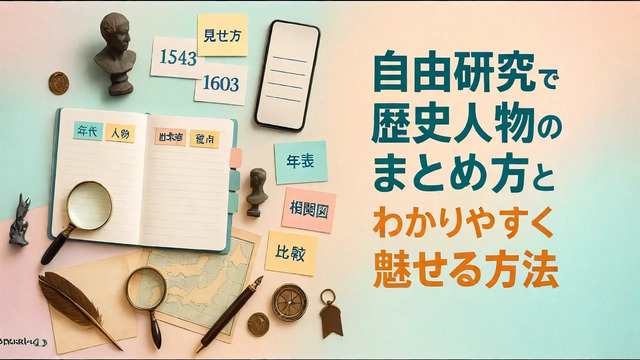 自由研究×歴史人物のまとめ方