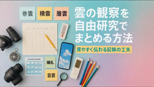 雲の観察を自由研究でまとめる方法