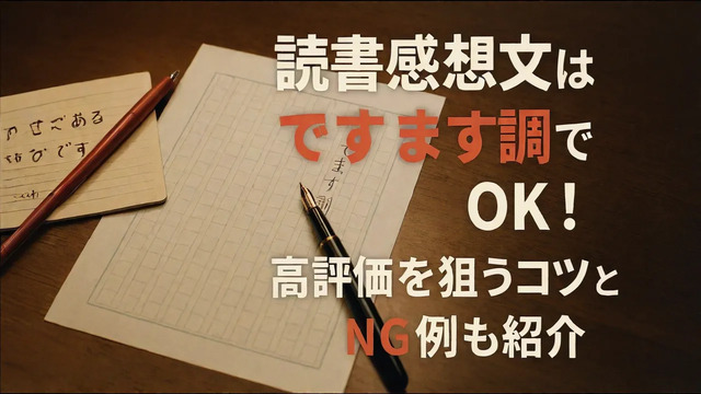 読書感想文はですます調