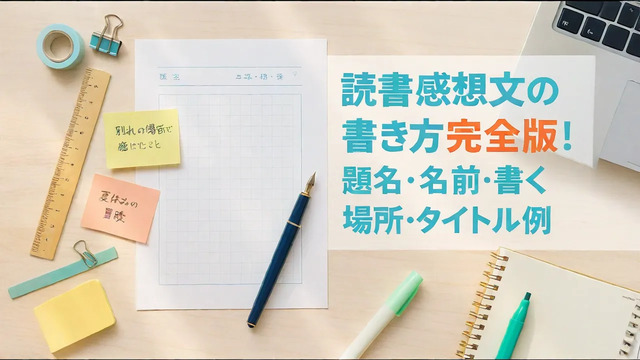 読書感想文の題名・名前・書く場所