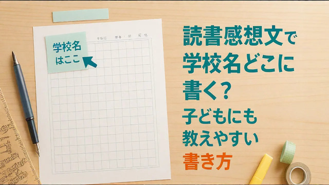読書感想文で学校名