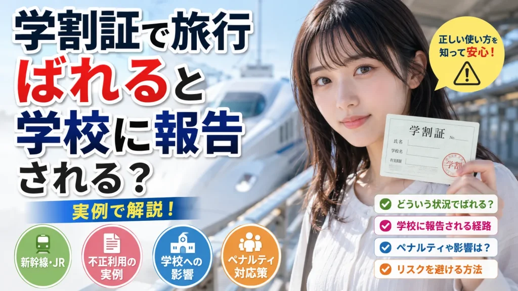 学割証で旅行ばれる