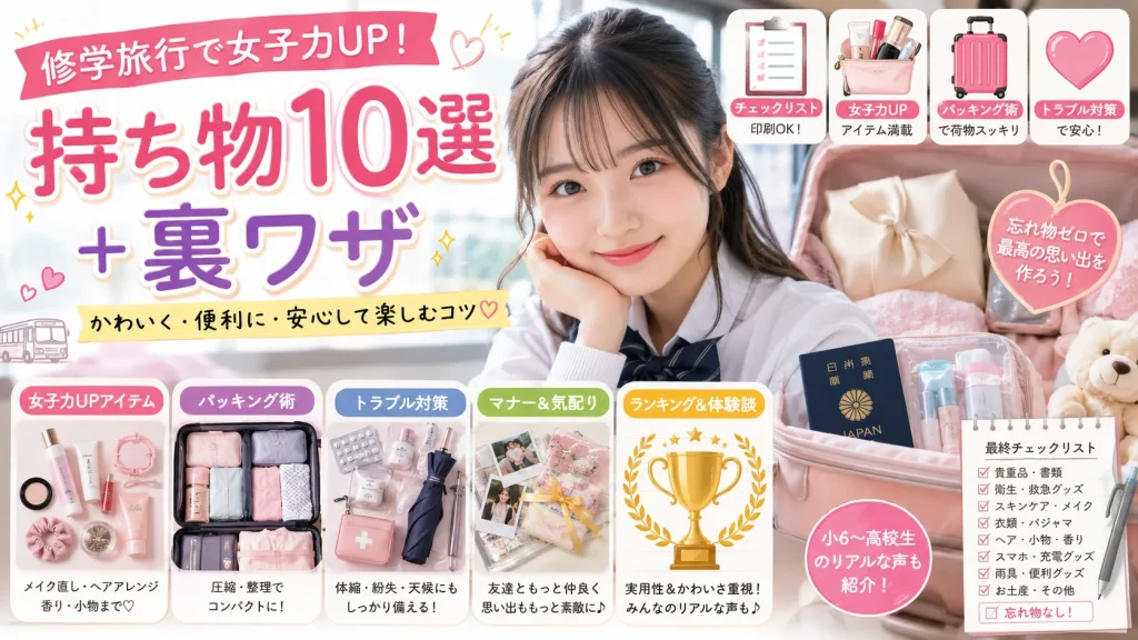 修学旅行で女子力