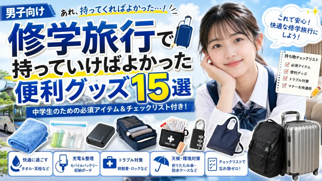 修学旅行で持っていけばよかった