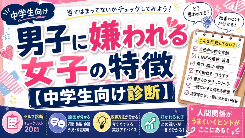 男子に嫌われる女子の特徴