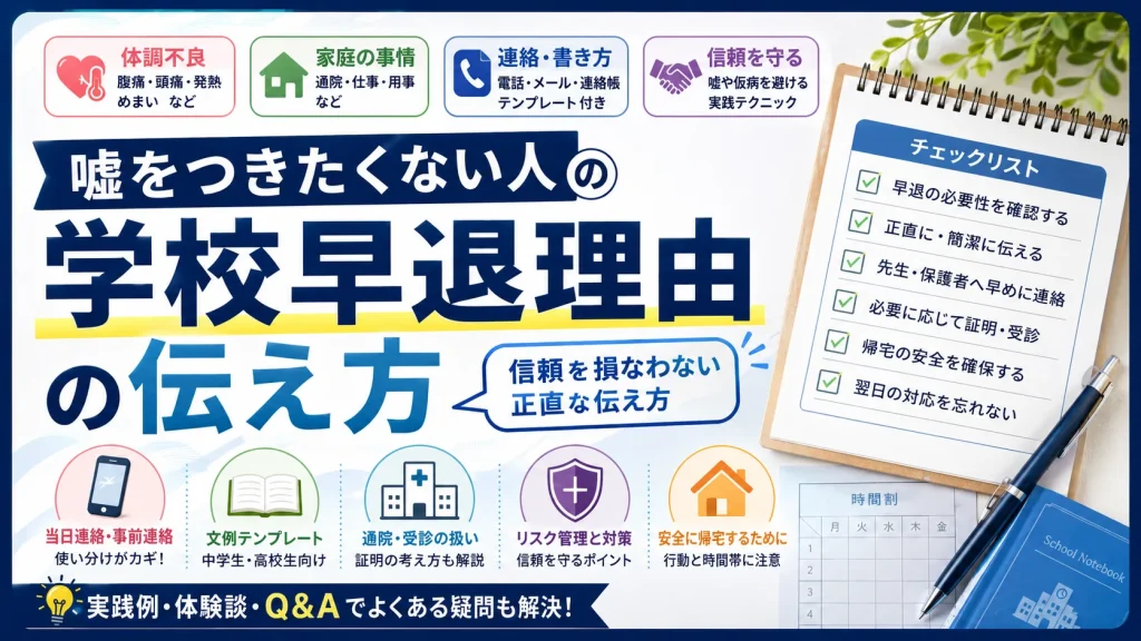 学校早退理由