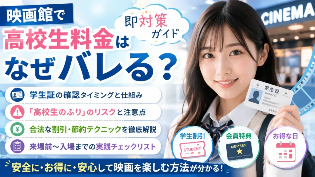 映画館で高校生料金はなぜバレる